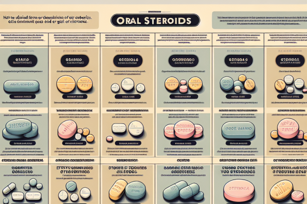 otros esteroides orales: comparativa directa