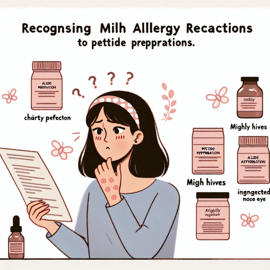 Cómo identificar una alergia leve a Preparados de péptidos