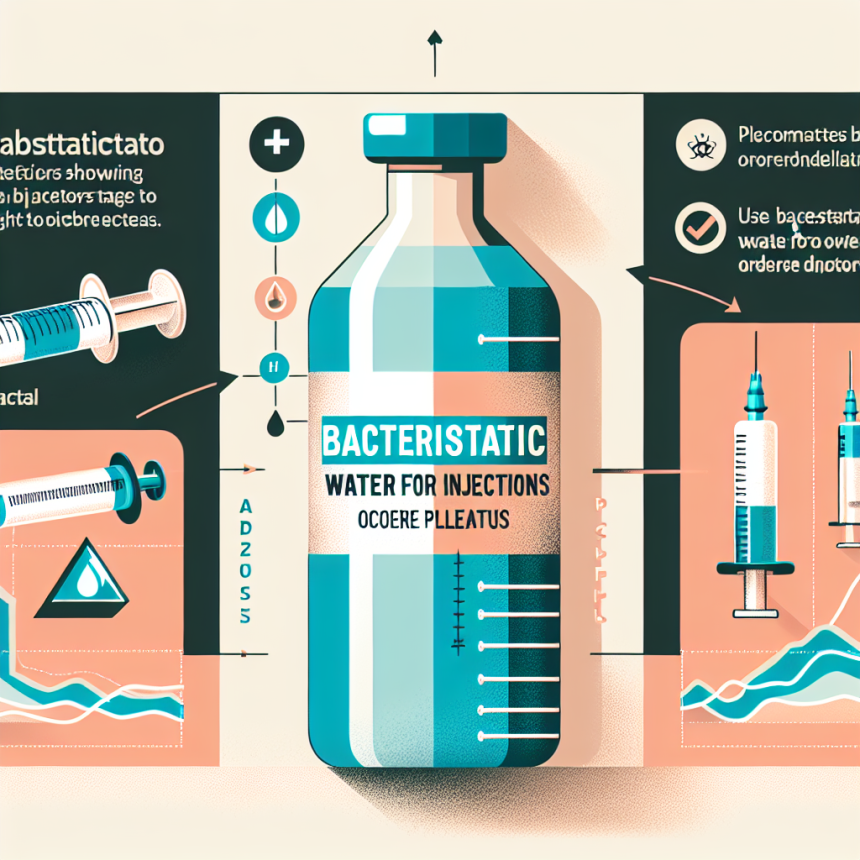 Cómo usar Agua bacteriostática para inyección para superar estancamientos
