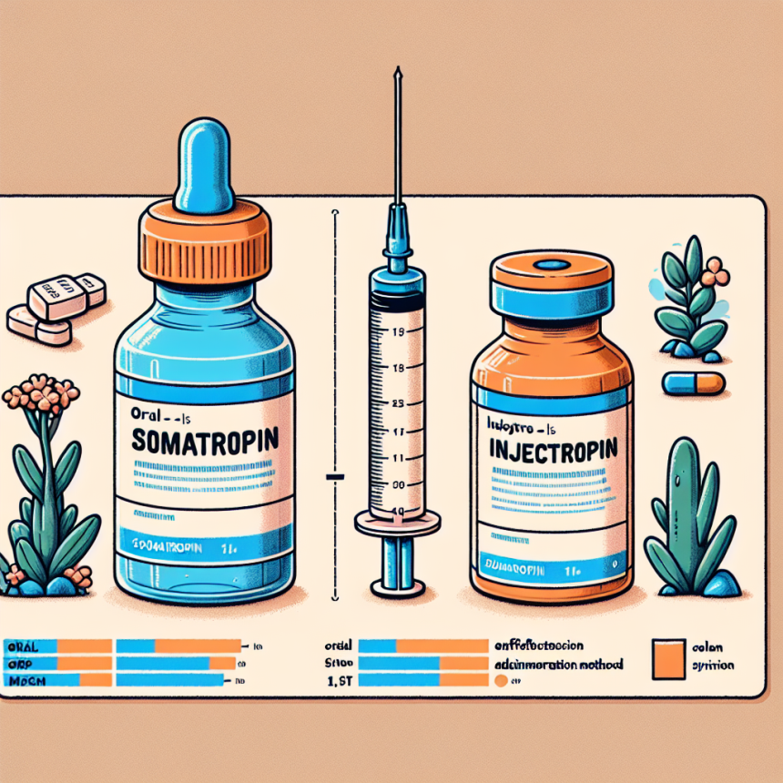 Diferencias entre Somatropina oral e inyectable