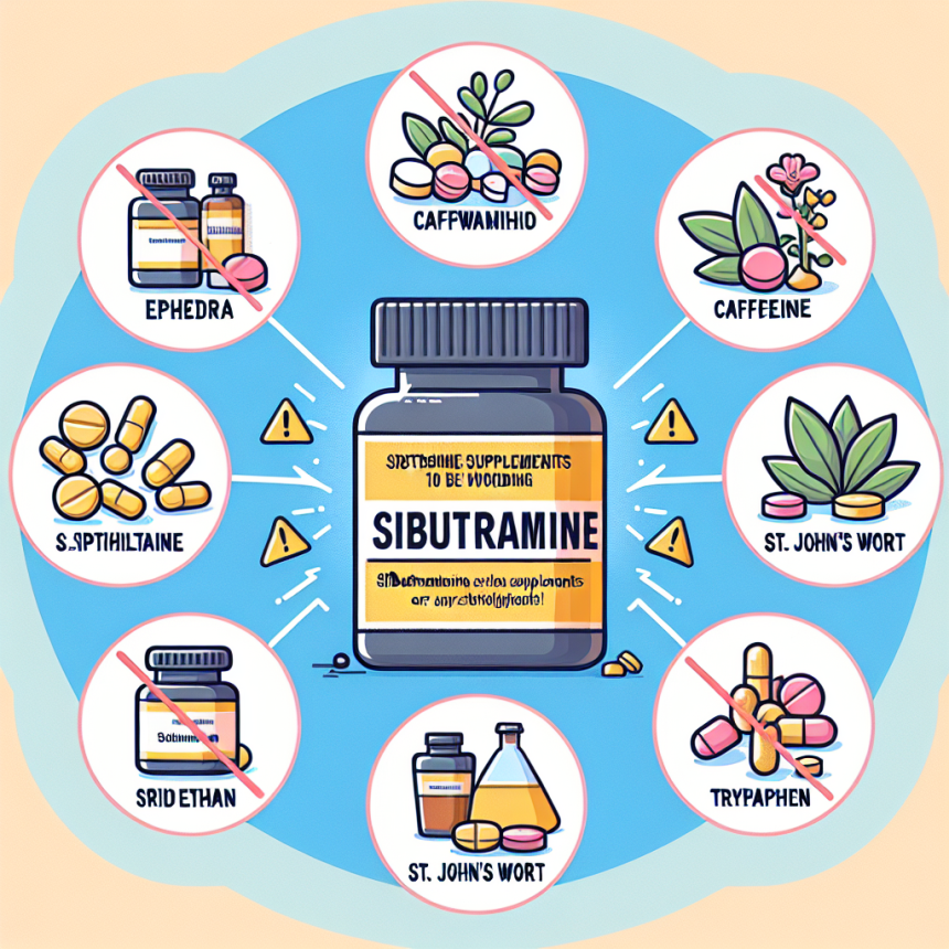 Qué suplementos debes evitar al tomar Sibutramine