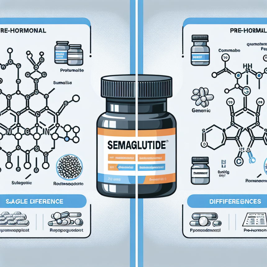 Semaglutid y suplementos pre-hormonales: diferencias