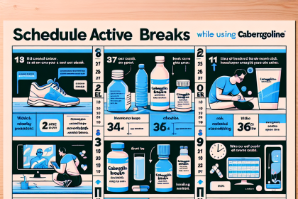 Cómo programar descansos activos mientras usas Cabergolina