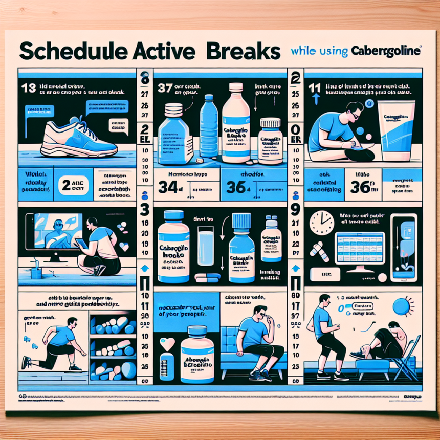 Cómo programar descansos activos mientras usas Cabergolina