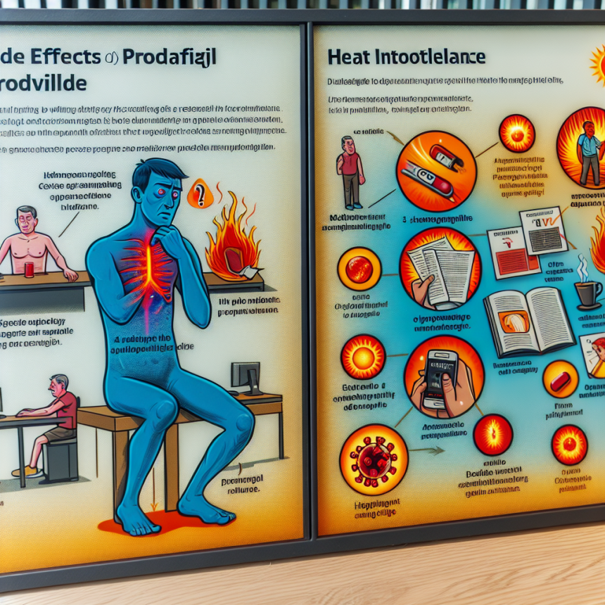 ¿Puede Modafinil (Provigil) causar baja tolerancia al calor?
