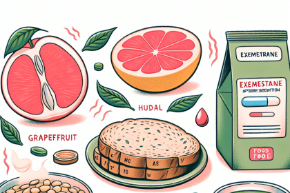 Qué alimentos pueden interferir con la absorción de Exemestane