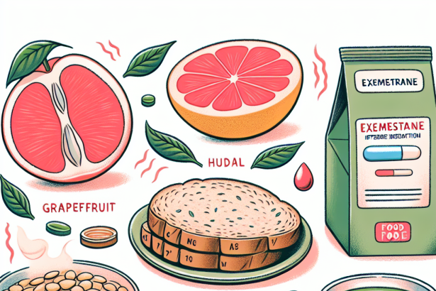 Qué alimentos pueden interferir con la absorción de Exemestane