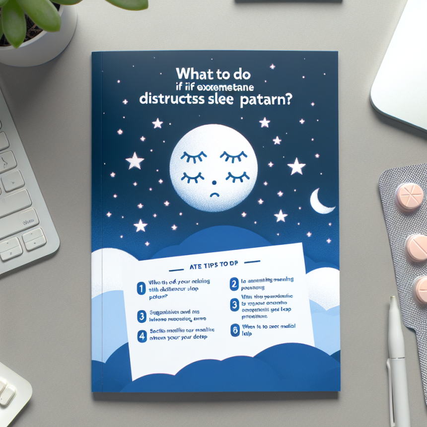 Qué hacer si Exemestane interrumpe tu patrón de sueño