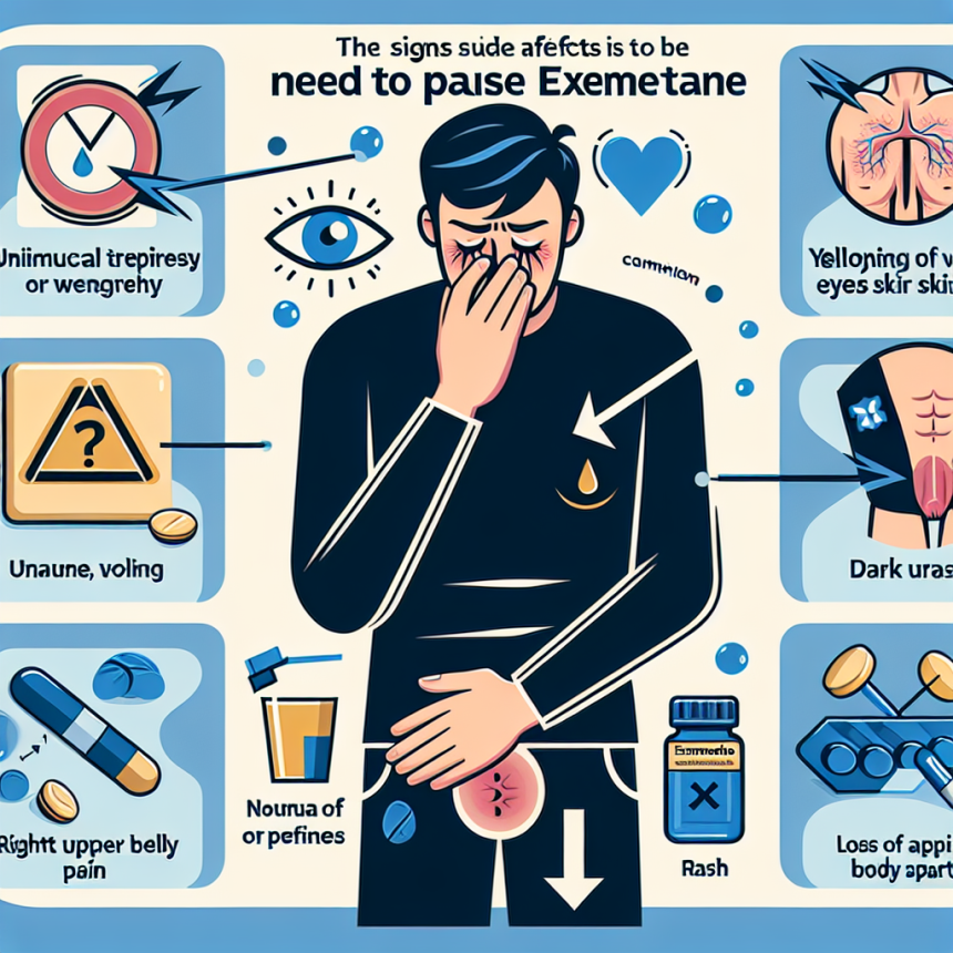 Qué señales indican que debes pausar el uso de Exemestane