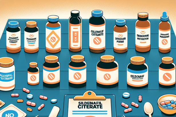 Qué suplementos no deben coincidir con Sildenafil Citrate (Viagra generic)